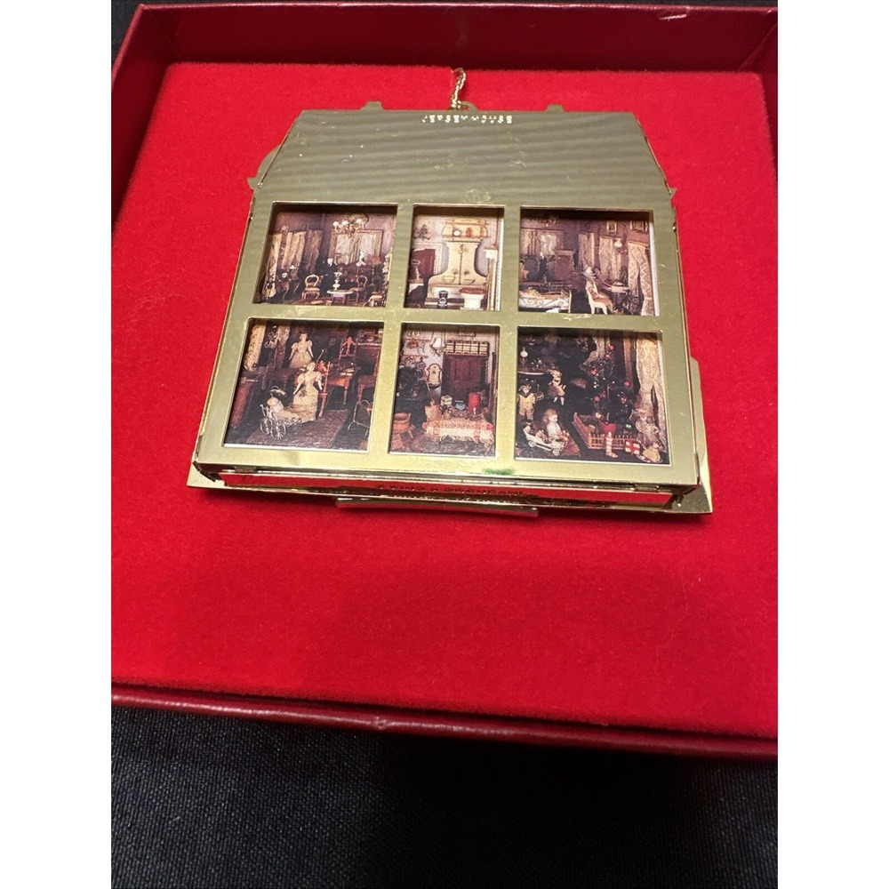 Bing And Grondahl Jersey House Vintage Brass Ornament With Box - Picture 3 of 6